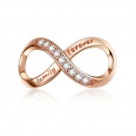 Talisman argint Rose Gold Infinite Family Forever